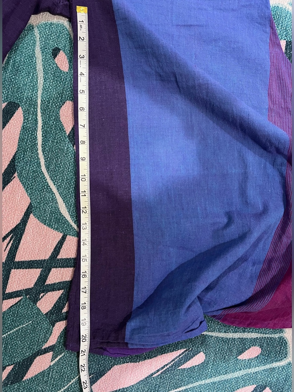 Dragonfly Boho Flowy Color Block Pocketed Bay Capri Paint w Tie - Picture 12 of 12
